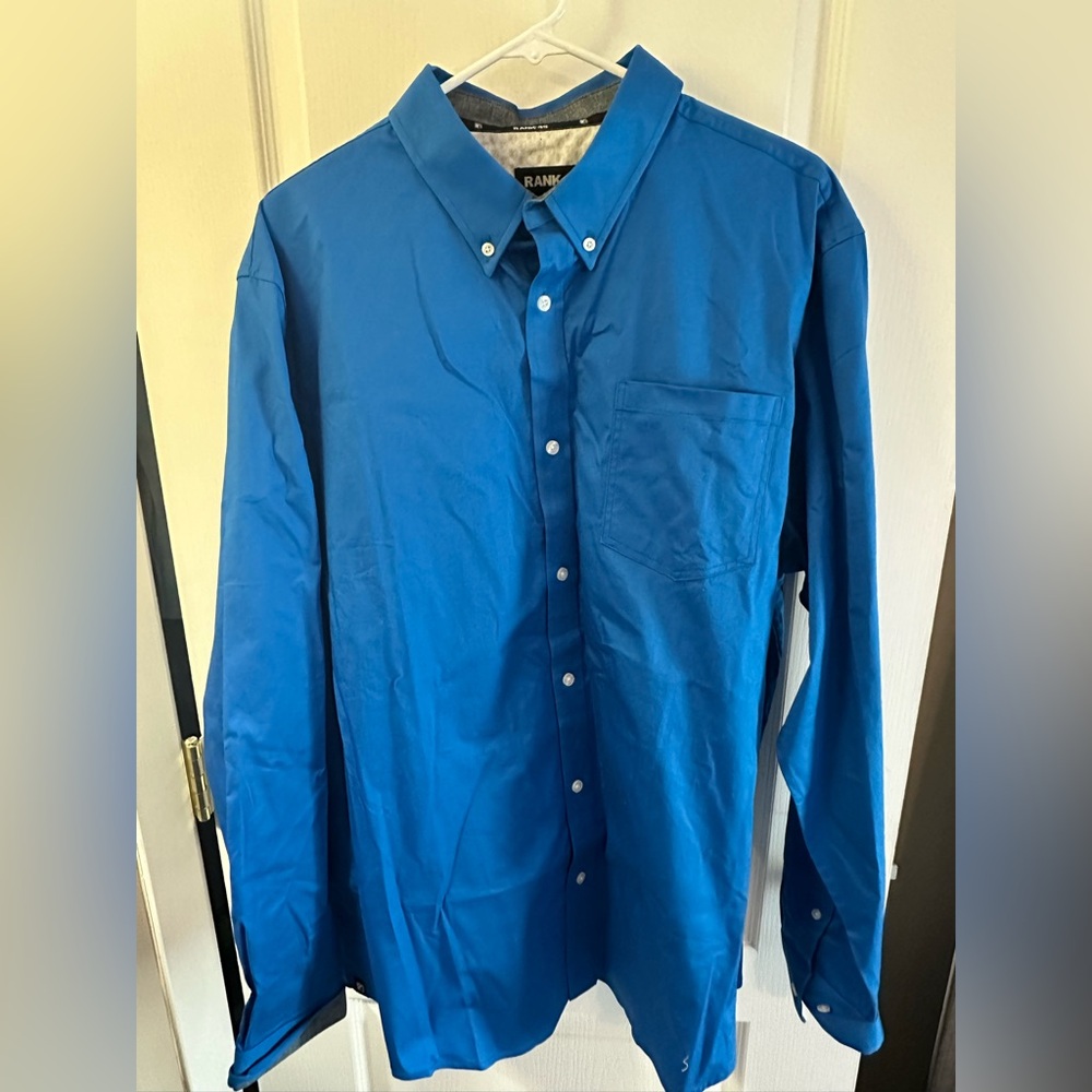 Men’s button up shirt.
